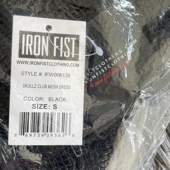 Iron Fist Black Mesh Overlay Dress - Picture 7 of 8